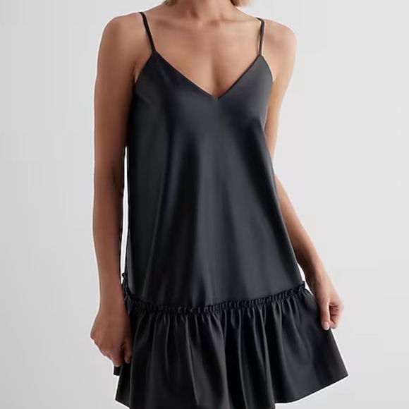 Express Dresses & Skirts - Express NWT Faux leather v neck dress 👗